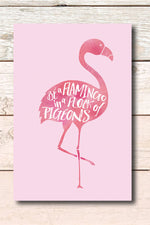 Be a flamingo, Be a pineapple and Ovaries before brovaries postcards - Haveago Crafter