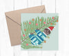 Sloth Christmas jumper illustration printed greetings card. - Haveago Crafter